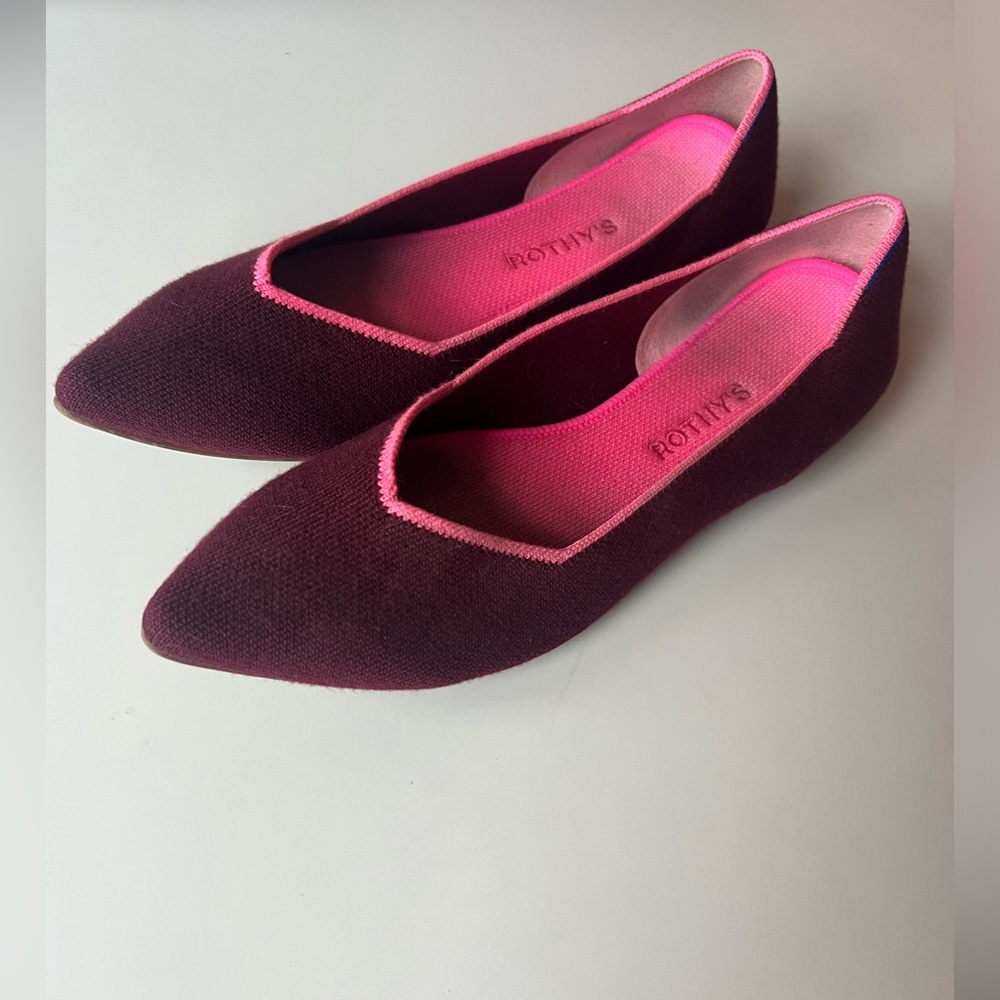 Rothy’s point berry - size 10